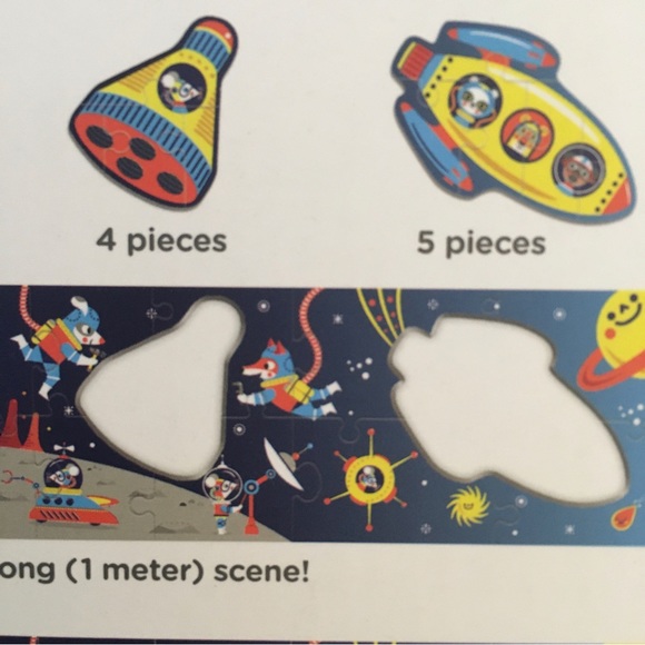 NEW Puzzle 30 Pieces “My Very Long Puzzle” Space Theme | Mudpuppy - Picture 7 of 8